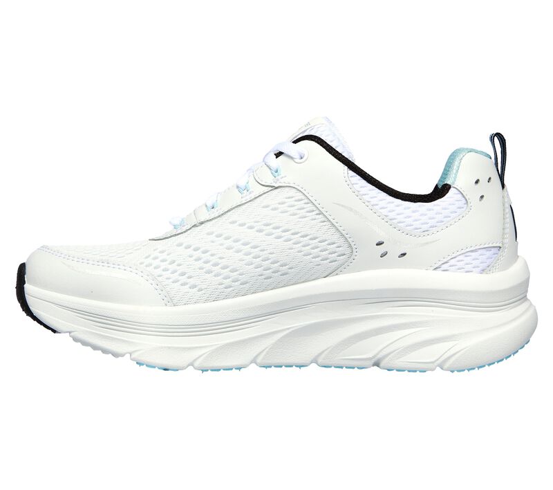 Dámské Šněrovací Boty Skechers Relaxed Fit: D'Lux Walker - Infinite Motion Bílé Černé | CZ.149023 WBK